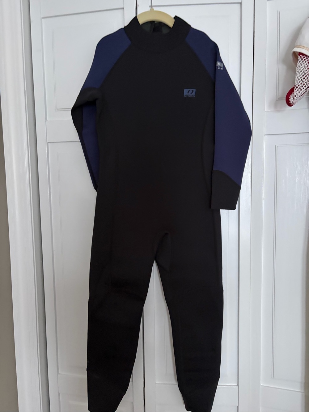 Youth Black and Navy Wetsuit One-Piece - Performance Swim